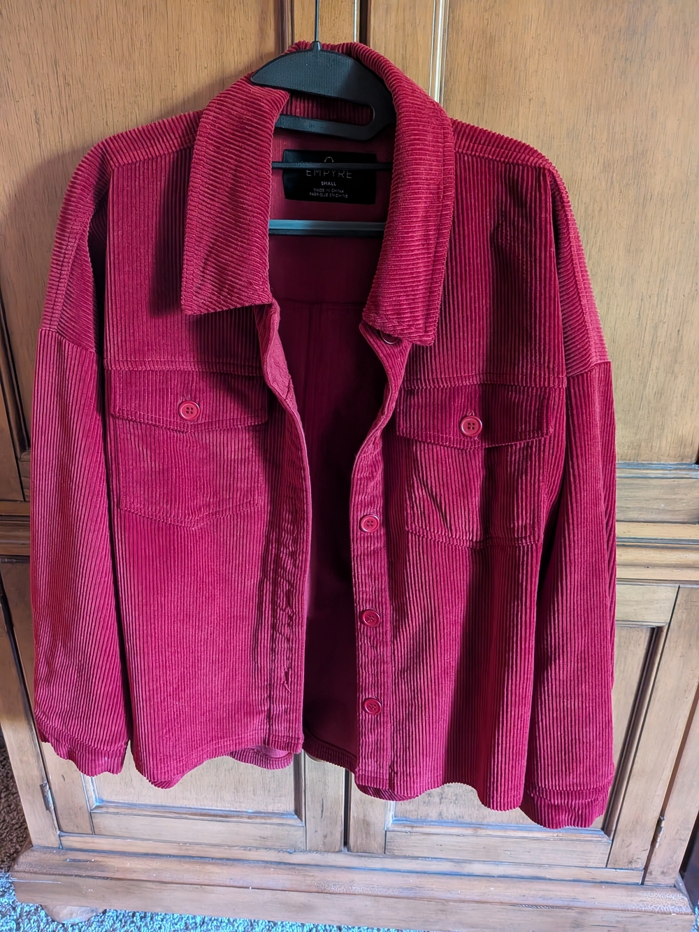 Empyre Men's Red Corduroy Jacket